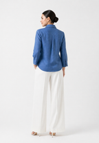 Sorai Shirt With Embroidery With Long Sleeve | Blue