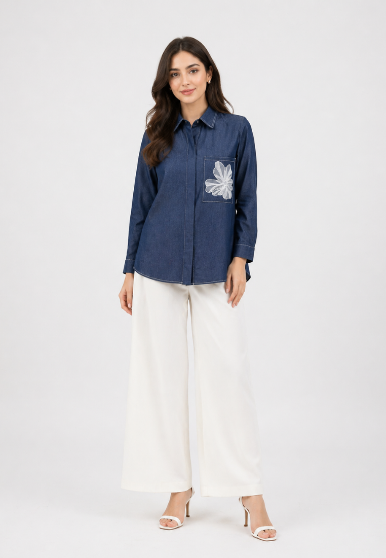 Evolve Bloom Denim in Pocket | Navy