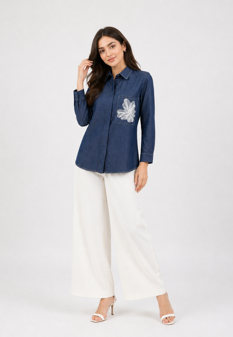 Evolve Bloom Denim in Pocket | Navy