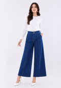 Noelle Wide-Leg Jeans | Blue