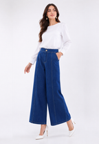 Noelle Wide-Leg Jeans | Blue