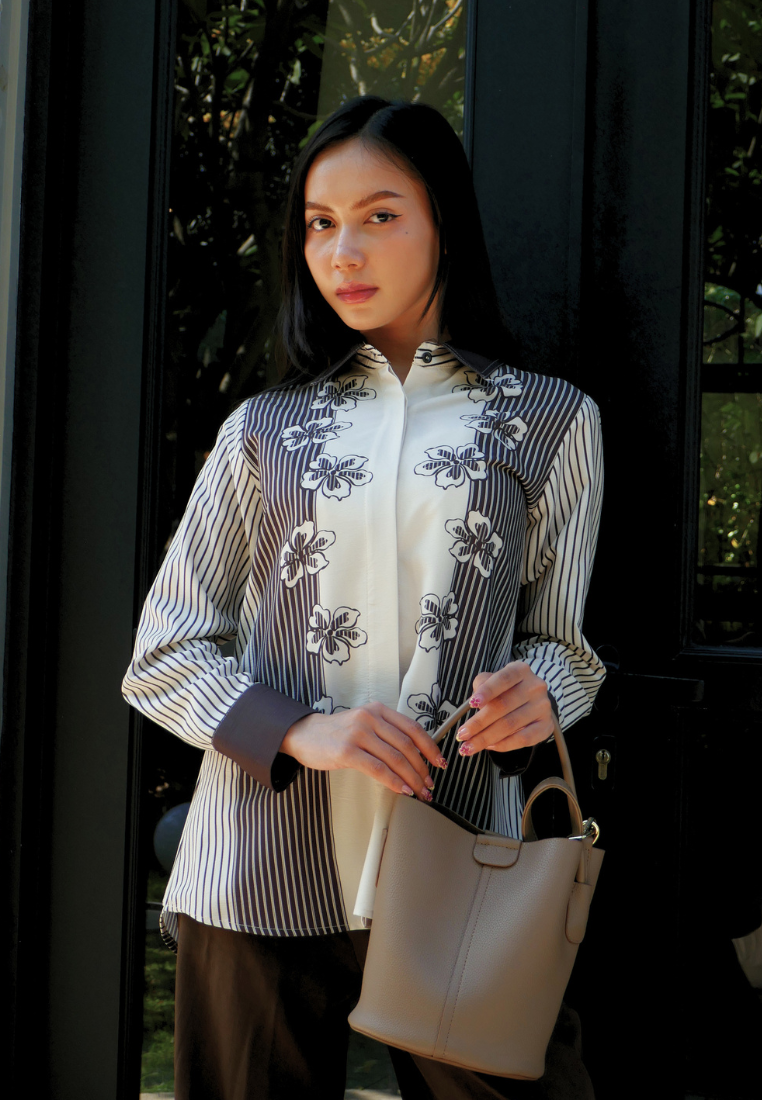 Amarilis Cocoa Bloom Shirt | Brown