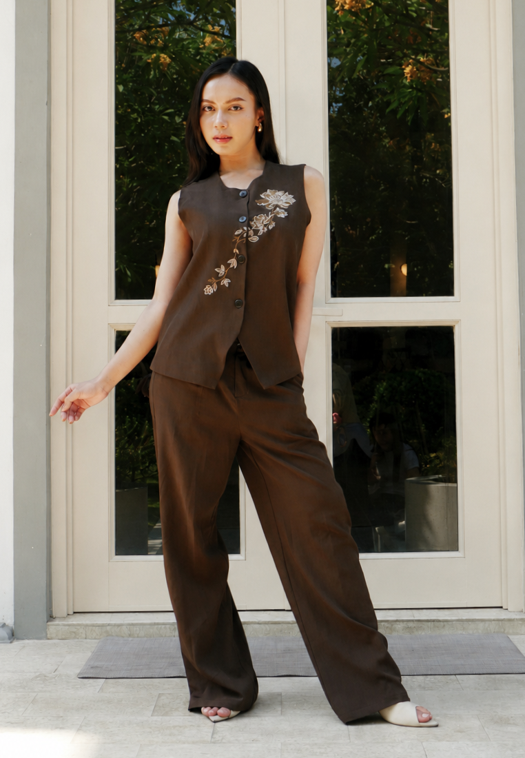 Florence Long Pants | Brown