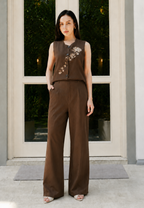 Florence Long Pants | Brown