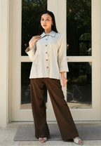 Nerissa Leaf Shirt | Cream