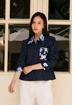 Lunessa Bloom Denim Jacket | Dark Denim