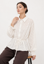 Alessia Embroiderry Blouse | White
