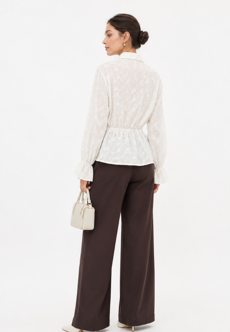 Alessia Embroiderry Blouse | White