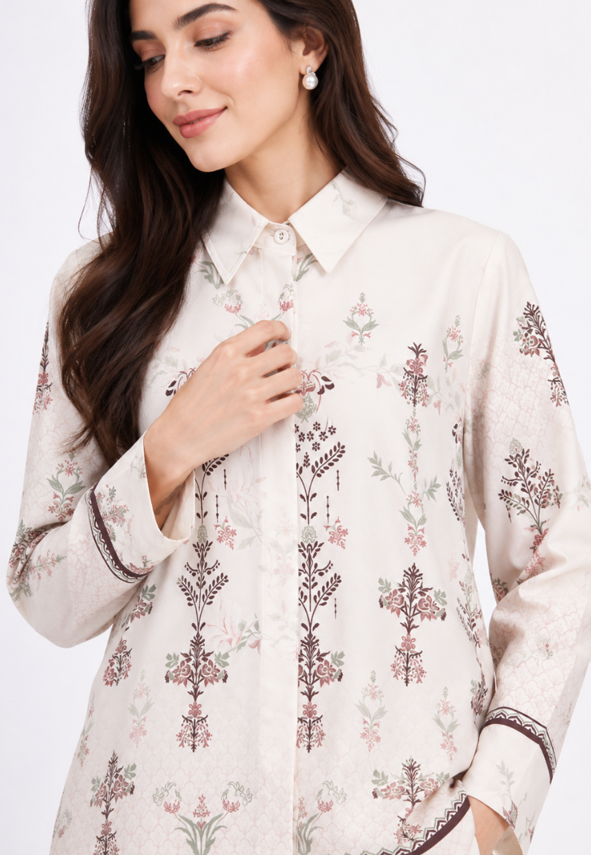 Arunika Shirt With Long Sleeve | Cream