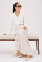 Amora Long Skirt | Cream