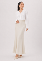 Amora Long Skirt | Cream