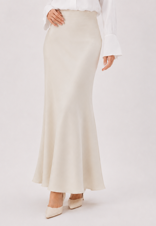 Amora Long Skirt | Cream