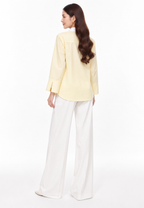 Alina Embroiderry Shirt | Butter Yellow