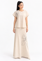 Aureta Embroidery Blouse | Cream