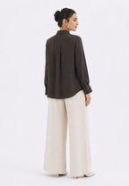 Lareina Sequin Blouse | Brown