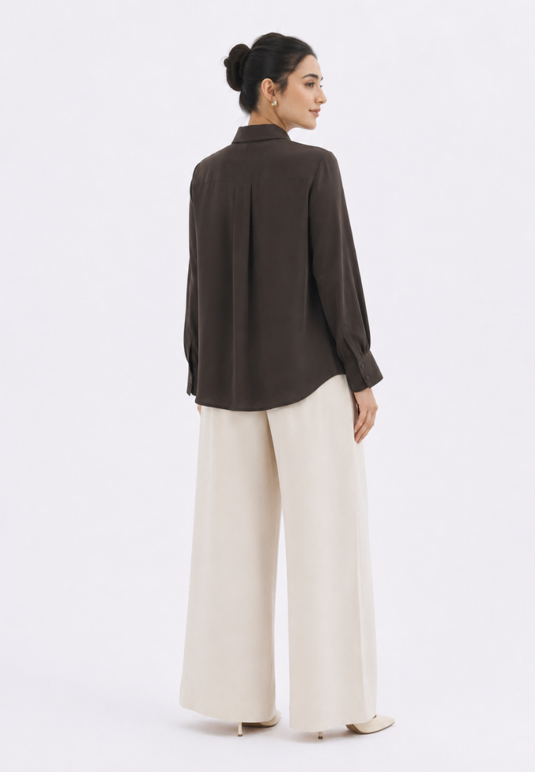 Lareina Sequin Blouse | Brown
