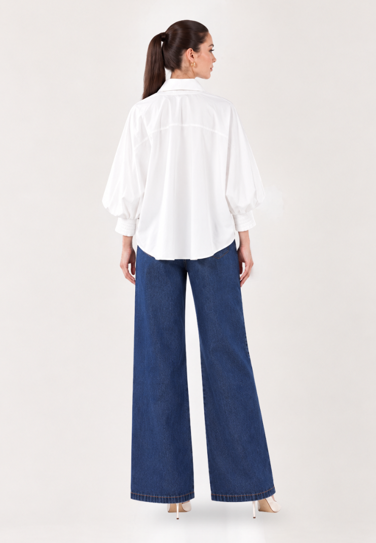 Alora Batwing Blouse | White