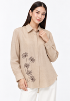 Dandelia Embroidery Shirt | Cream