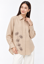 Dandelia Embroidery Shirt | Cream