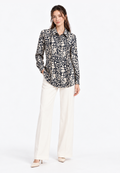 Arvella Animal Print Blouse | Cream