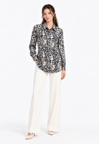 Arvella Animal Print Blouse | Cream
