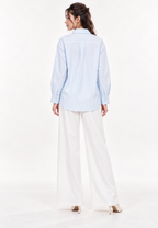Florielle Embroidery Shirt | Blue