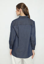 Jeliah Outwear Denim Tops | Navy