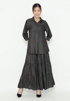 Olaf Soft Denim With V Neck Blouse | Blouse