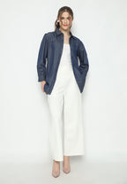 Jeliah Outwear Denim Tops | Navy