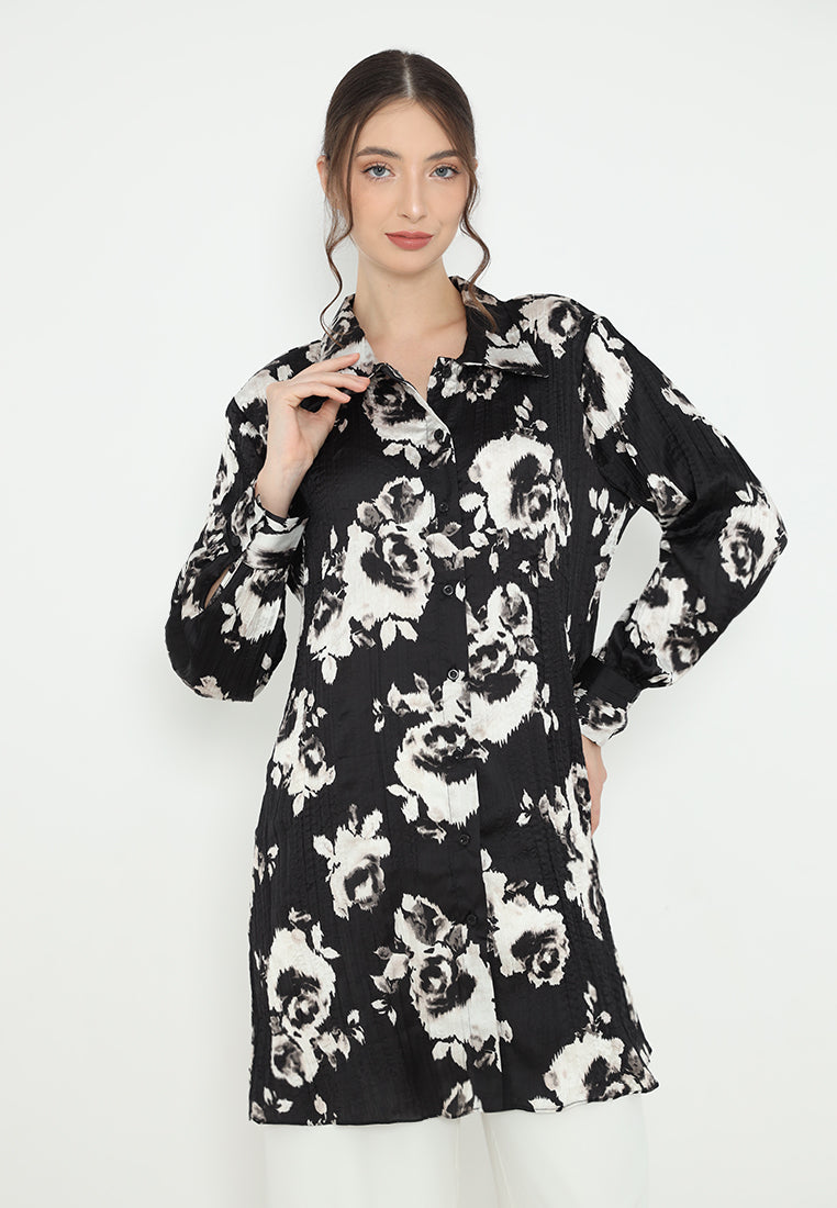 Gregory Patterns Tunic | Black