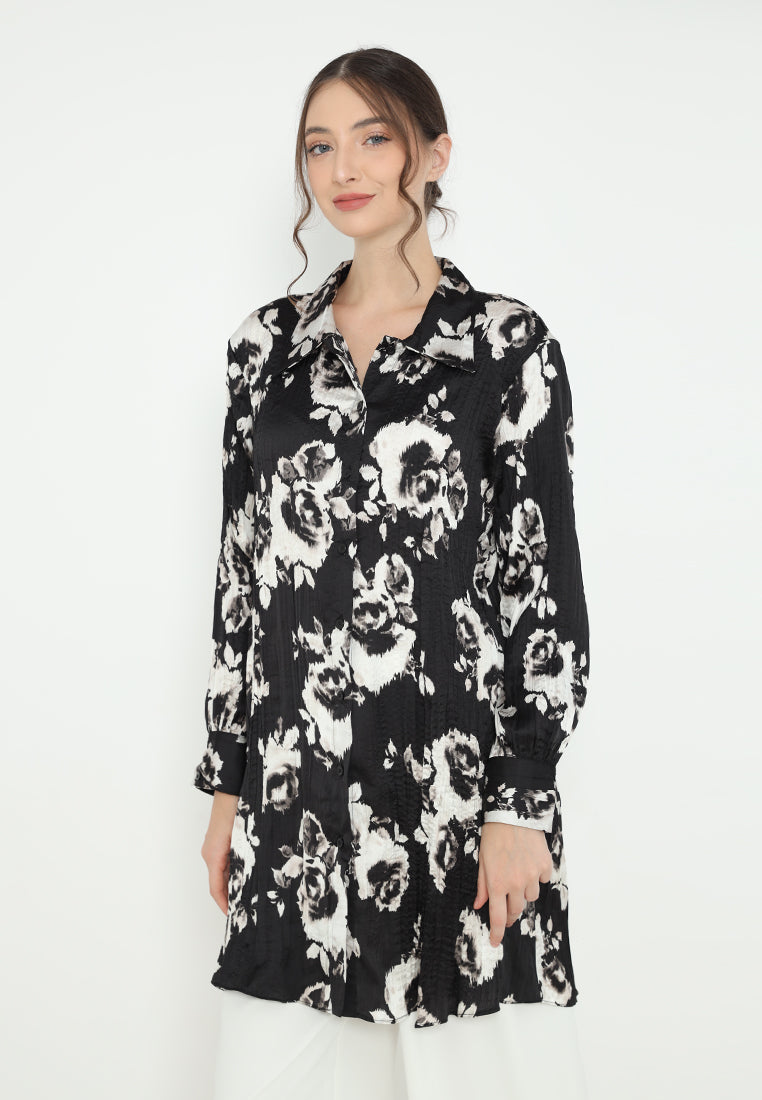 Gregory Patterns Tunic | Black