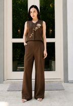 Florence Long Pants | Brown