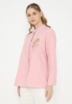 Sunset Tops Embroidery Floral | Pink