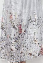 Firyal Armany Floral Skirt In Grey By Brilliant Girl
