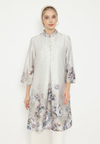 Rosaline Tunic Armany Floral Silk | Green