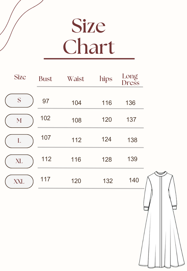 Chanel Embroidery Lace Muslim Long Dress | White