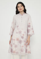 Alviera Tunic Flowy Sifon Printed | Pink