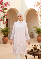 Caverly Tunic With Tape Detail | Pink