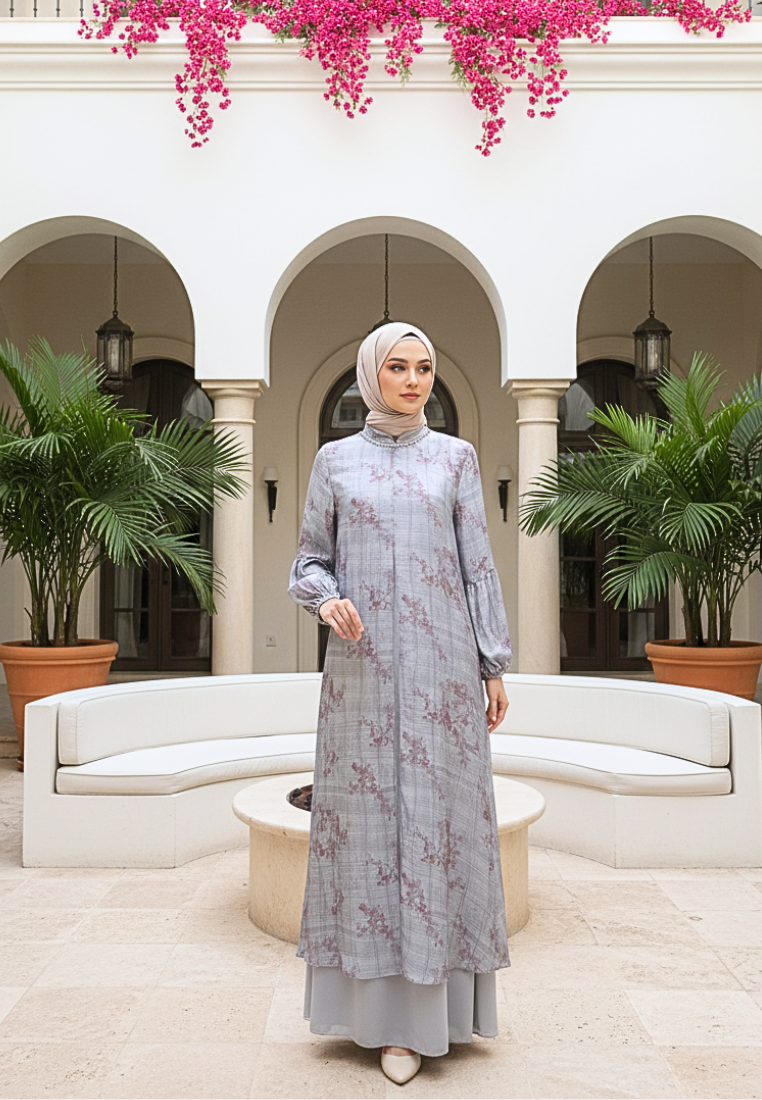 Khaira Muslim Long Dress | Blue