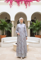 Khaira Muslim Long Dress | Blue
