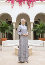Khaira Muslim Long Dress | Blue