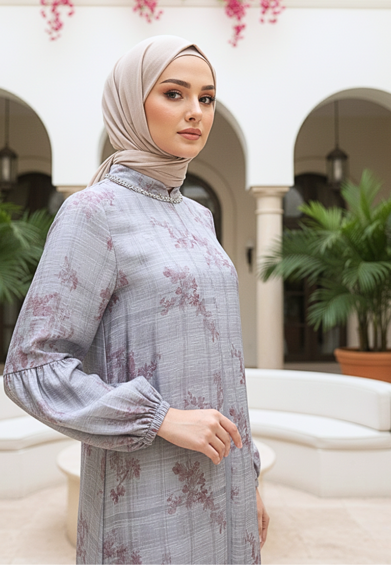 Khaira Muslim Long Dress | Blue