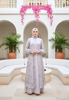 Zuhaira Dress Muslimah Elegance With Puff Slevee By Brilliant Girl