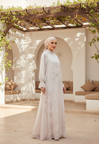 Elenora Muslim With Long Sleve | Cream