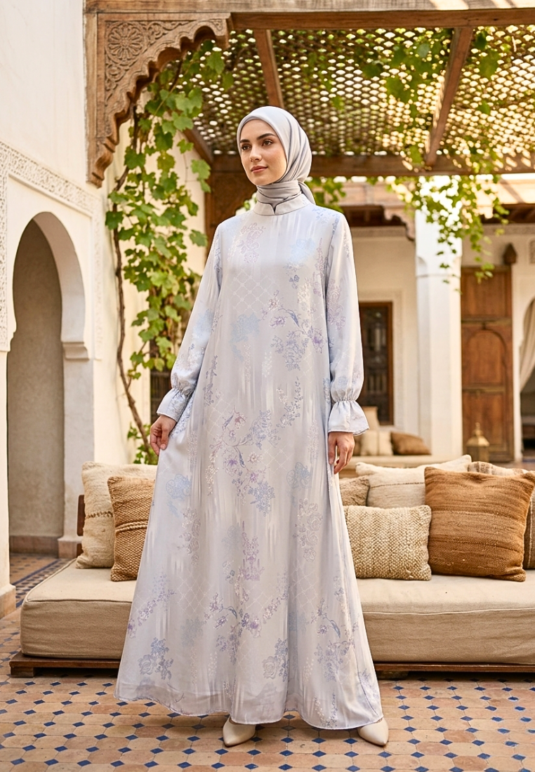 Elenora Muslim Long Dress | Blue