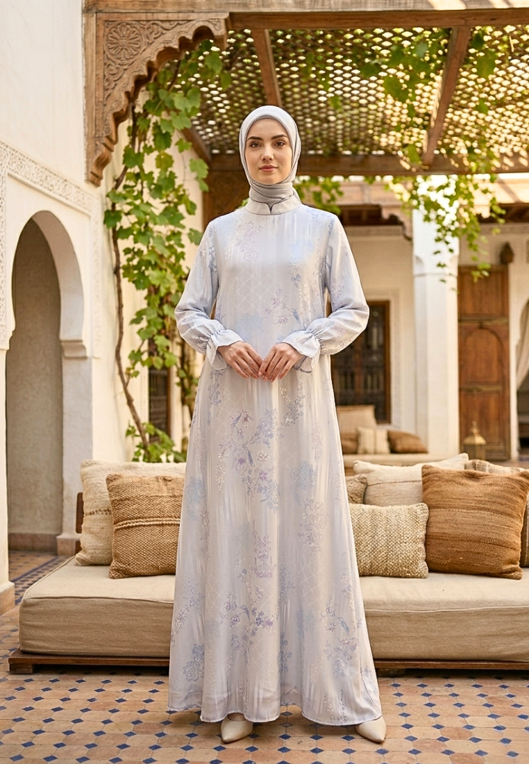 Elenora Muslim Long Dress | Blue