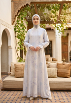 Elenora Muslim Long Dress | Blue