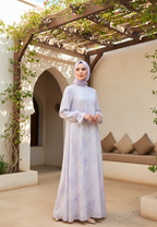 Elenora Muslim Long Dress | Purple