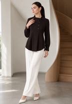 Aurelli Blouse In Black By Brilliant Girl