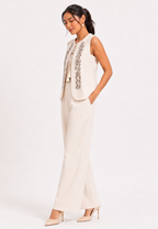 Jeddah Plain Pants | Ivory